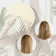 thumbnail image 6 of Unique Bargains 1 Pc Convenient Round Hair Comb White Acetate Sheet, 6 of 6