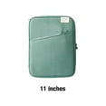 thumbnail image 4 of Tablet Sleeve Bag Laptop Pouch Soft Computer Handbag Notebook Keyboard Storage Zipper Closure Mouse Organizer Business Green 11inch, 4 of 6