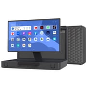 Apolosign PackGo 27 Portable Smart Touchscreen TV, 1080P FHD Briefcase Style Monitor with 6-Hour Battery, Android OS, 90° Rotation, 40W Speakers for Camping, Gaming and Outdoor Events, Gray