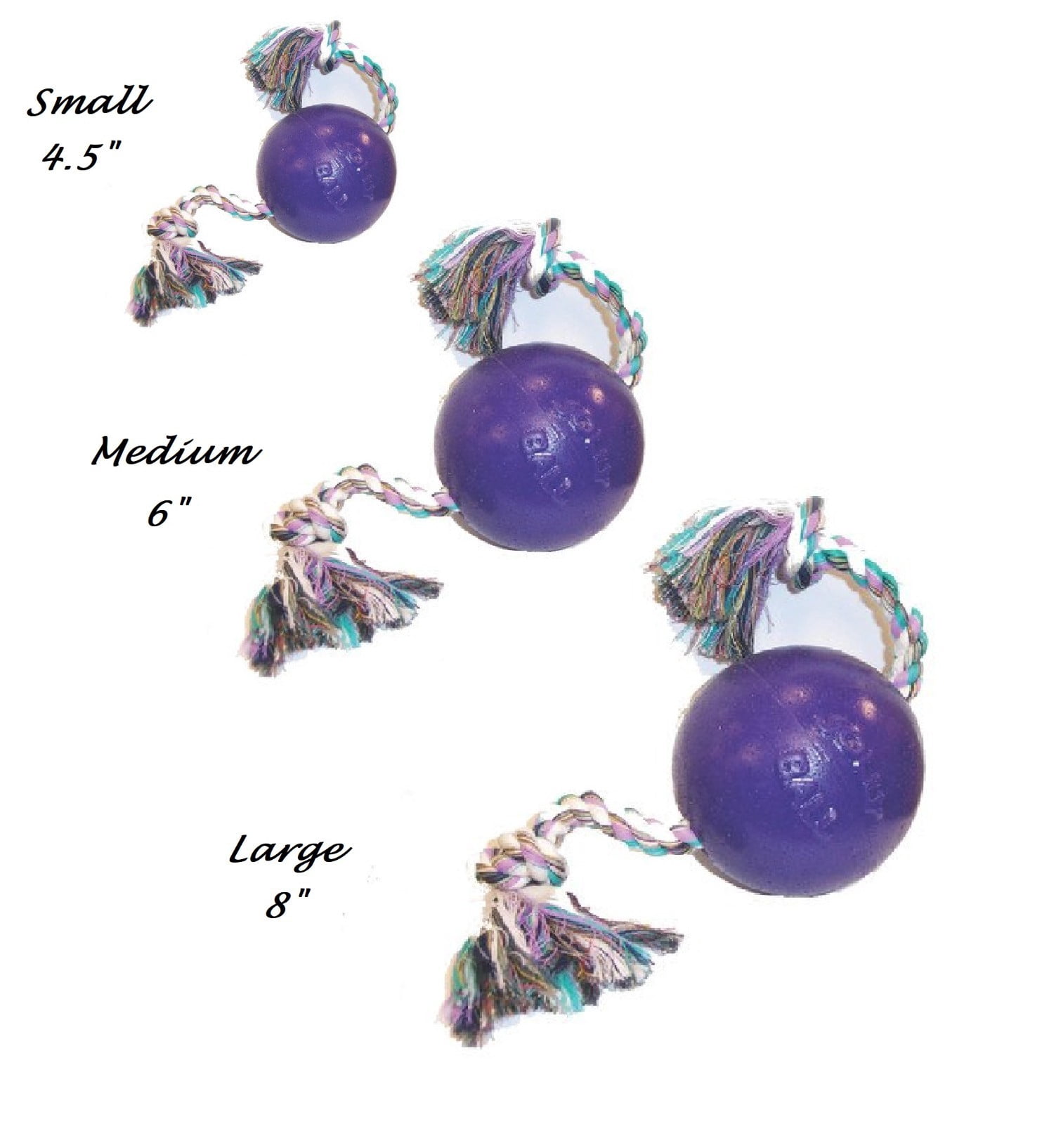 Floating Interactive Rope Dog Horse Toys Romp and Roll Dog Water Tug (Medium - Purple)