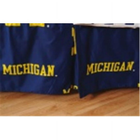 Comfy Feet MICDRQU Michigan Printed Dust Ruffle Queen