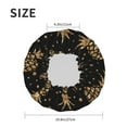 thumbnail image 6 of Kdxio Gold Glitter Pineapples Print Shower Cap for Women,Elastic and Reusable,Double Waterproof Layers Bathing Hat, 6 of 9