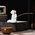thumbnail image 3 of Estatua de té Zulema Cerámica Bnca Estatuilla de mesa, 3 of 8