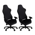 thumbnail image 1 of Funda para muebles SARAFLORA, paquete de 2 fundas para sillas de juego, color negro, 1 of 9