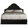 thumbnail image 2 of HMD Isabella King Tufted Upholstered Panel Bed, Black, 2 of 3