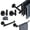 Black-5-Piece, variant on 5-Piece Black Bath Accessories Set Wall Mount Towel Bar Hardware
