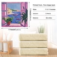 thumbnail image 6 of Yayeee 6 Pack Kitchen Dish Cloths Set for Washing Soft Drying Absorbent Microfiber Towels, Purple Window Scene, 6 of 9