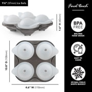 Final Touch 2.5 oz Clear Glass Yarai Shot Glass Set