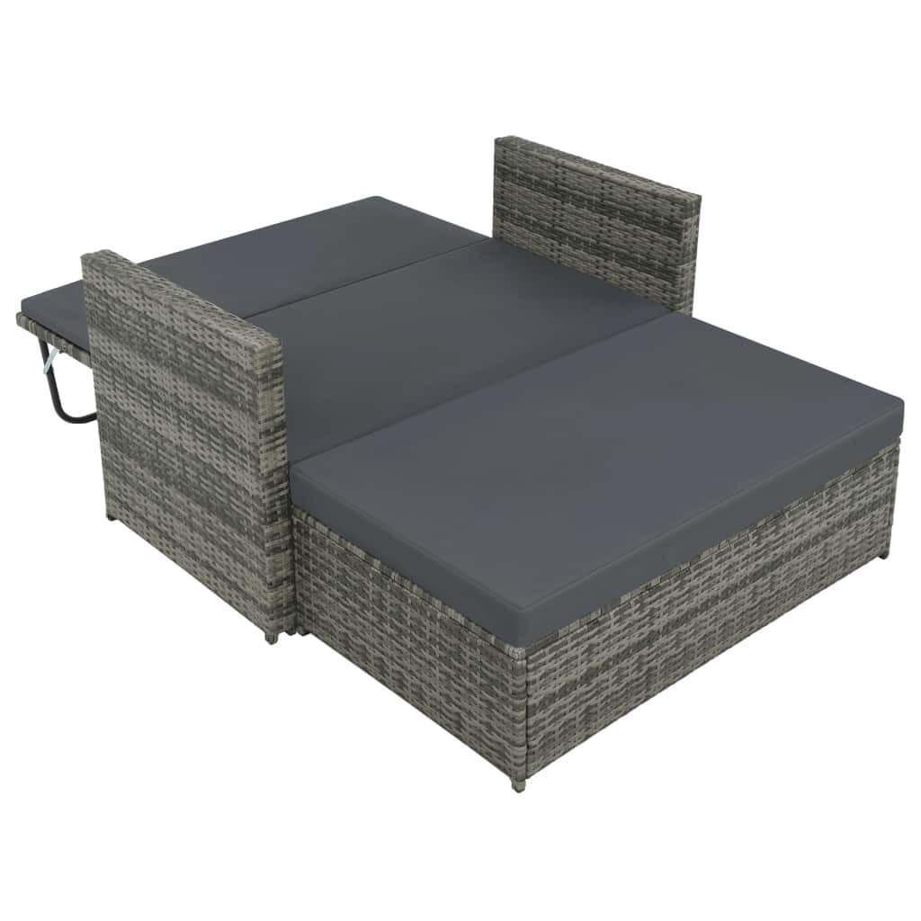 Kepooman Patio Lounge Set, Garden PE Rattan Sectional Patio Sofa Set with Cushions, Set of 2 Kepooman Patio Lounge Set, Garden PE Rattan Sectional Patio Sofa Set with Cushions, Set of 2