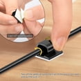 thumbnail image 4 of 100 PCS Strong Self-Adhesive Plastic Outdoor Cable Clips, Wire Fixing Manager, 10mm Suitable for Car, Home and Office(Black), 4 of 5