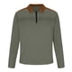 thumbnail image 4 of Sudadera sin capucha para hombre, informal, de color liso, con tejido sin capucha, para mantener el calor, con capucha, de manga larga, de poliéster, 4 of 5