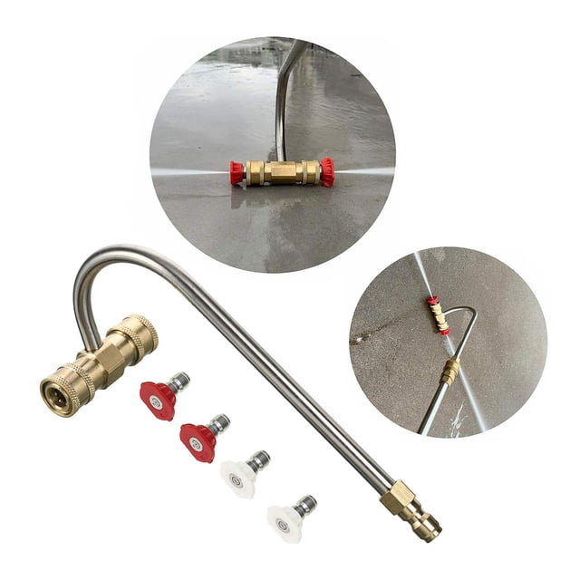 Ruiboury High Pressure Washer Gutter Attachment For Wand 1/4 Quick Connect Type 1