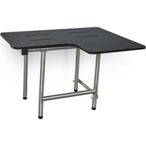 Seachrome Slr2-320225-Ps Signature 32" Wall Mounted Reversible Shower Seat - Black