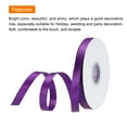 thumbnail image 3 of Unique Bargains 3/8 Inch 25 Yard Satin Ribbon Grosgrain Thin Solid Silk Wedding Bouquet Ribbon for Gift Wrapping Violet Purple, 3 of 7