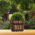 thumbnail image 3 of Wood Planter Craft Household Decorative Artificial Flower Pot Succulent Plant Pot Container, 3 of 9