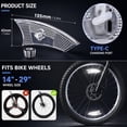 thumbnail image 2 of Radetop Wheel LED Spoke Lights, 2 Pack, USB Rechargeable, 14-29 Inch Bicycle, 2 of 7
