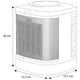 thumbnail image 3 of calefactor eléctrico cerámico portátil 9 m2 blanco de baño, 3 of 7