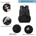 thumbnail image 4 of FORMRS Unisex School Backpack 17" Student Travel Bag with Laptop Compartment, Gothic Floral Print, 4 of 7
