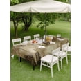 thumbnail image 4 of Outdoor Tablecloth with Umbrella Hole for Patio/Picnic/Party, Brown Mountain Waterproof Table Cloth Rectangle Table Cover Washable, Misty Forest Nature Woodland Pine Tree Landscape (60"x 120"), 4 of 8