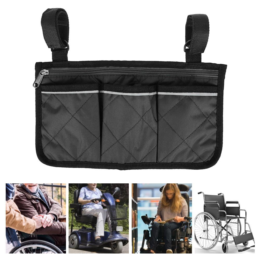 Ccdes Multifunctional Wheelchair Scooter Armrest Side Bag Walker