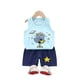 thumbnail image 1 of 18M 60Lemon YellowSummer Cute Cartoon 2pcs Niños Bebé Niños Niñas Chaleco de dibujos animados Top Shorts Pantalones Conjunto Ropa Niños Pijamas Niñas Conjuntos de ropa esquí esquí Gafas de esquí, 1 of 4