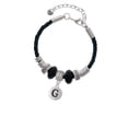 thumbnail image 2 of Delight Jewelry Silvertone Capital Letter - G - Pebble Disc - Granddaughter Celtic Knot Leather Bead Bracelet, 7"+2" Extender, 2 of 4