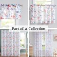thumbnail image 6 of Watercolor Modern Floral Sheer Curtains for Living Room 84 Inch Long,Botanical Print Multi Flower Sheer Window Panels for Bedroom Rod Pocket 40" W x 84" L, 6 of 6