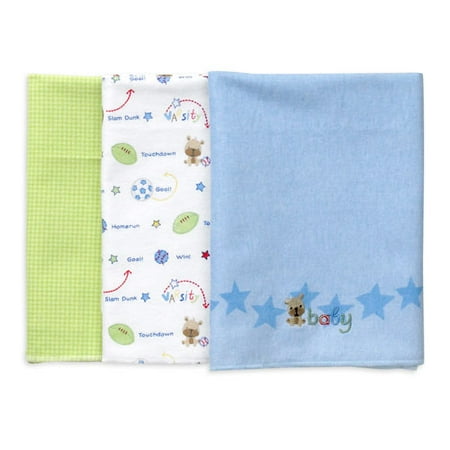 Child of Mine by Carter's - 3 Receiving Blankets, Boy