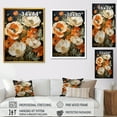 thumbnail image 4 of Designart "Fields of Yellow & Orange Poppies" Floral Canvas Wall Art - Traditional Yellow Poppies Hallway Wall Art Decor, 4 of 6