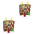 thumbnail image 2 of ziyahi Parrot Chewing Toy Interactive Foraging Wall Toy for Pet Birds Durable and Stimulating Style A 2Set, 2 of 6