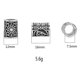 thumbnail image 4 of Cuentas vikingas para el cabello, cuentas tubulares, rastas para barbas, colgantes y pulseras para el cabello, accesorios para el cabello con nudos DIY. Plata, 4 of 8