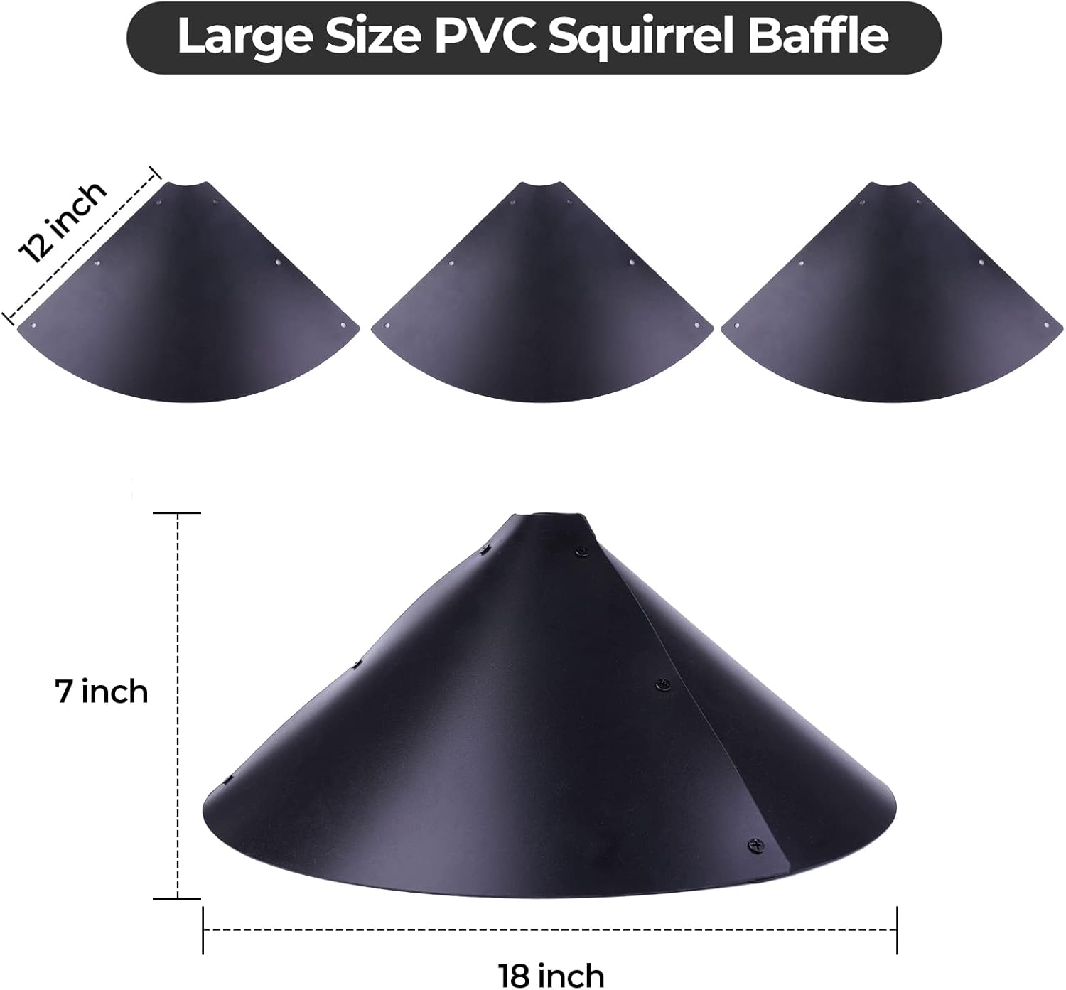 Garden Bird House Pole for Outdoor, BITNIN 92 Inch Heavy Duty Bird Feeder Pole Stand with Squirrel Proof Baffle 4 Shepherd Hooks, 5-Prong Base Bird Feeding Station Adjustable Height