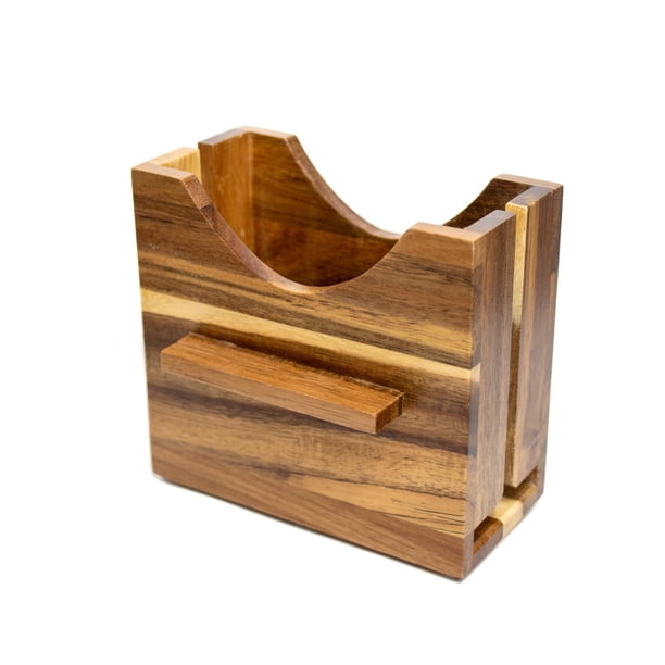 Cortador de Bagel Lily In The Valley Design Soporte de Bagel de Madera de Acacia