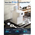 thumbnail image 7 of KOVIET Countertop Water Purifier with Alarm, Water Filtration System, 8-Stage Nano Removes 99% of Chlorine, 7 of 7