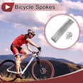 thumbnail image 2 of 36 Set de Radios de Bicicleta 12G 271mm Radios de Rueda de Bicicleta Acero Galvanizado Tono Plateado, 2 of 7
