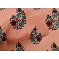 thumbnail image 4 of oneOone Cotton Cambric Fabric Leaves & Floral Block Print Fabric BTY 56 Inch Wide, 4 of 4