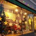 thumbnail image 6 of Spencer 16 Stars 96 LED Christmas Star Lights, Curtain String Lights Plug In for Bedroom Wall Decor with 8 Modes, Waterproof Hanging Window Lights For Winter Wonderland Christmas Decorations, 6 of 8