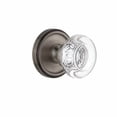 thumbnail image 5 of Grandeur 814255 Georgetown Solid Brass Rose Privacy Door Knob Set - Nickel, 5 of 7