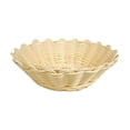 thumbnail image 2 of Bread Baskets for Serving, Small Rattan Basket, Lace Beige Woven Basket, Imitation Rattan Fruit Baskets, Lace Beige Imitation Rattan Plastic Woven Food Basket 7.5x2.4 Inch 1Pcs, 2 of 9