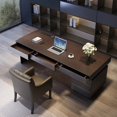 thumbnail image 2 of Executive Computer Office Desks Laptop Storage Modern Desktop Office Desks Study Work Bureau Meuble Office Furniture WN50OD My Lux Decor Round, 2 of 8