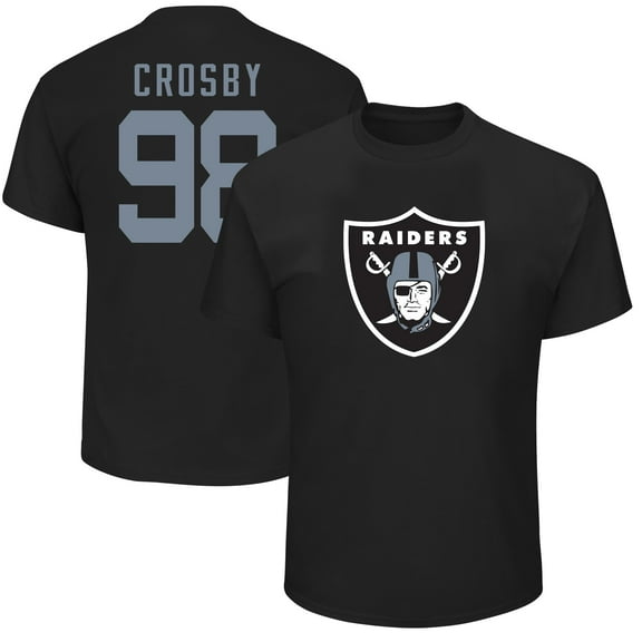 Men's Fanatics Maxx Crosby Black Las Vegas Raiders Big & Tall Player Name & Number T-Shirt