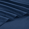 thumbnail image 3 of Full Size Bed Sheets,Z-hom 4 Piece Cooling Sheets 14” Deep Pocket Sheet & Pillowcase Sets Soft Microfiber Luxury Bedding Fitted Sheet Water Washed,Navy, 3 of 10