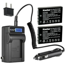 Kastar 2-Pack KLIC-5001 Battery and LCD AC Charger Compatible with Kodak EasyShare DX7790, EasyShare P712, EasyShare P850, EasyShare P880, EasyShare Z730, EasyShare Z730 Zoom, EasyShare Z760 Camera