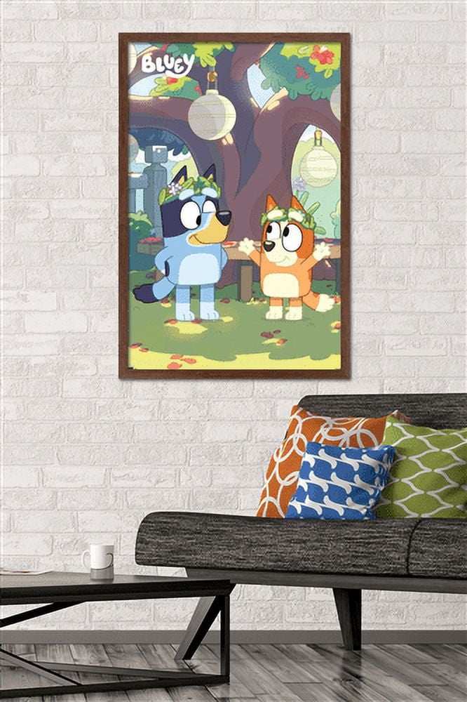 Bluey - Duo Wall Poster, 22.375" x 34", Framed