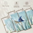 thumbnail image 6 of Elephant Stock Undersea Ray Wall Art - Horizontal Multi Panel Canvas - Hallway Wall Decor - Animal Multi Panel - Blue And Beige Decor By Danhui Nai - 36" x 22", 6 of 8