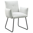 thumbnail image 3 of Coaster Ackland Fabric Upholstered Dining Side Chair in Light Gray, 3 of 11