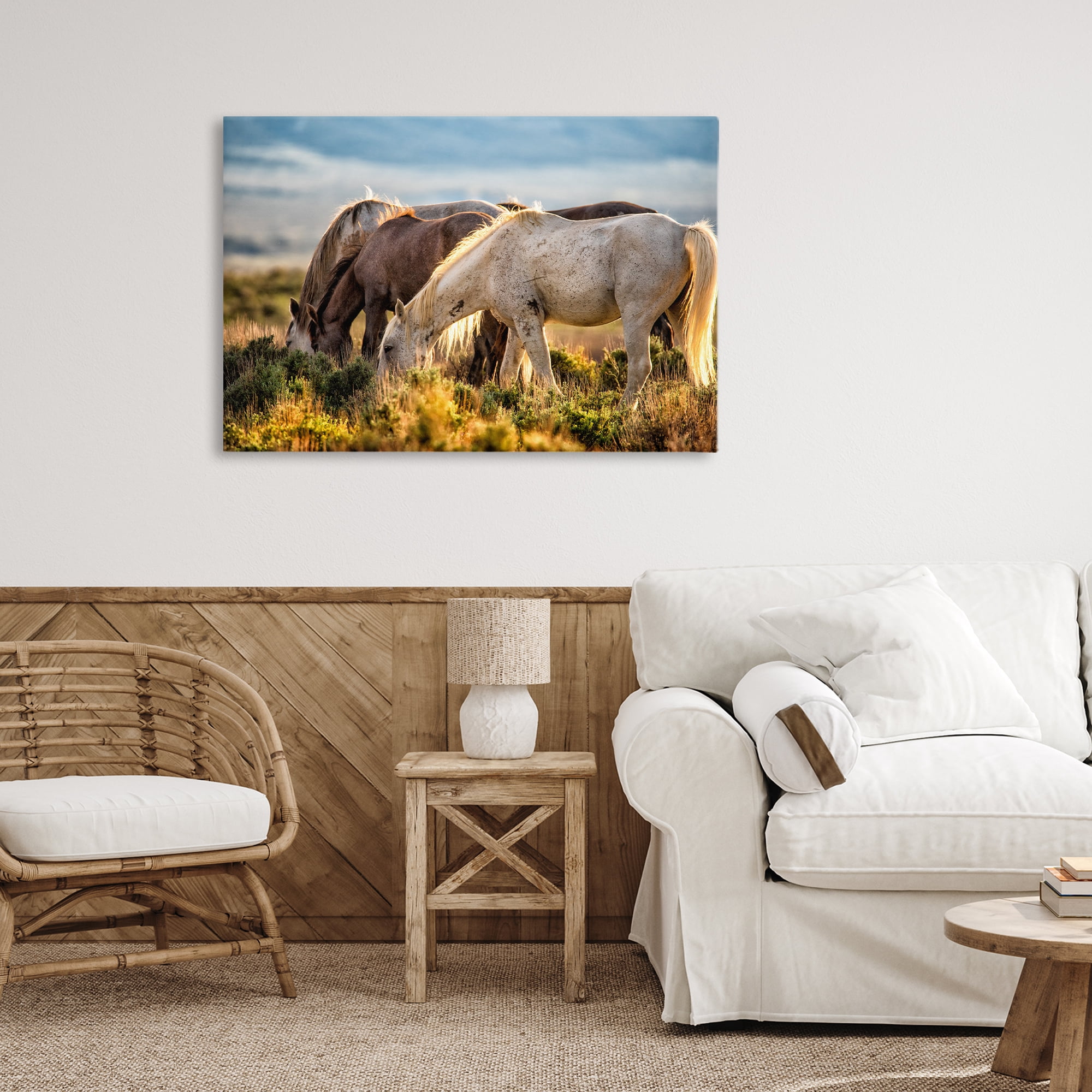 Stupell Industries Equine Evening Graze Canvas Wall Art, design by Tim West