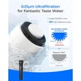 thumbnail image 5 of Waterdrop 15UC-UF Water Filter System, 0.01 μm Ultra Filtration for Baçtёria Reduction, NSF/ANSI 42 Certified, 1/4 inch Direct Connect to Refrigerators and Ice Makers, 16K Gallons Capacity, USA Tech, 5 of 9
