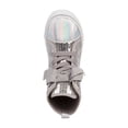 thumbnail image 6 of Nanette Lepore Bow Detail, Girl Sequin Hi-Top Canvas Sneaker, Silver, Size: 8, 6 of 7