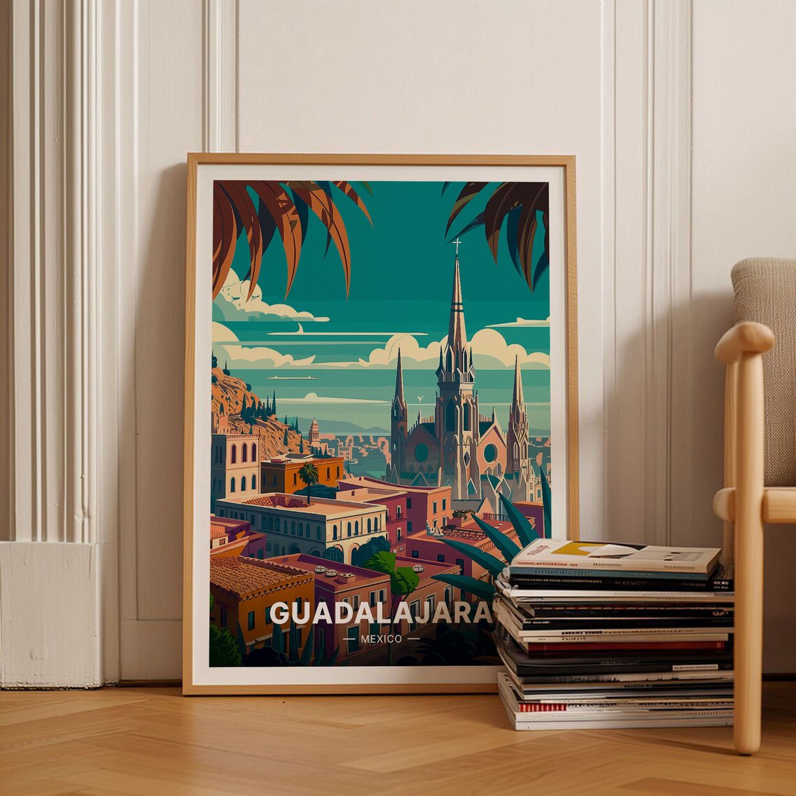 Guadalajara Vibrant Cityscape Wall Decor